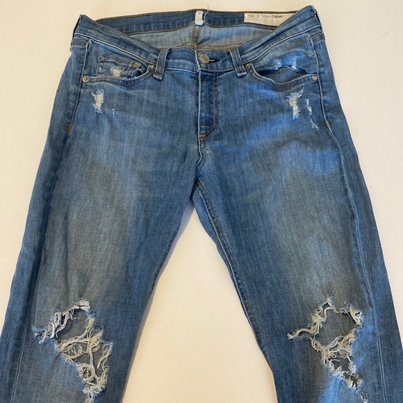 Rag’n’Bone jeans size 28 Capri distressed - Picture 1 of 11